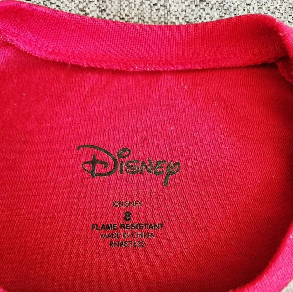 Disney Kids Red and Gray Mickey Mouse Raglan Shirt